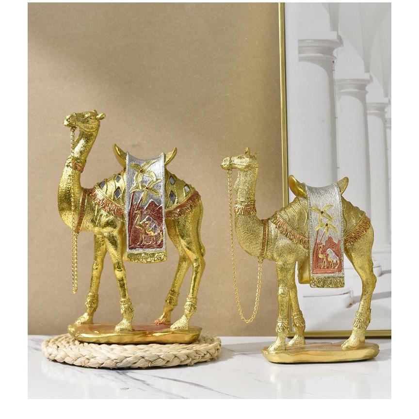 AHS Patung Onta Emas Middle East Style Camel Golden Camel Egypt Terbaru
