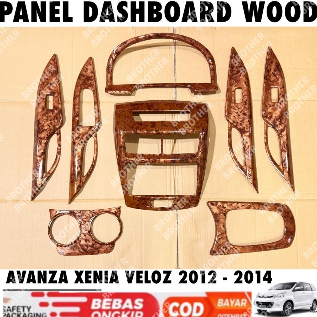 Panel Dashboard Wood All New Avanza Xenia Veloz 2012 2013 - 2014
