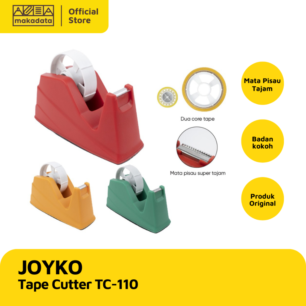 

TAPE CUTTER / PEMOTONG PITA PEREKAT JOYKO TC-110 (1 PCS) MURAH