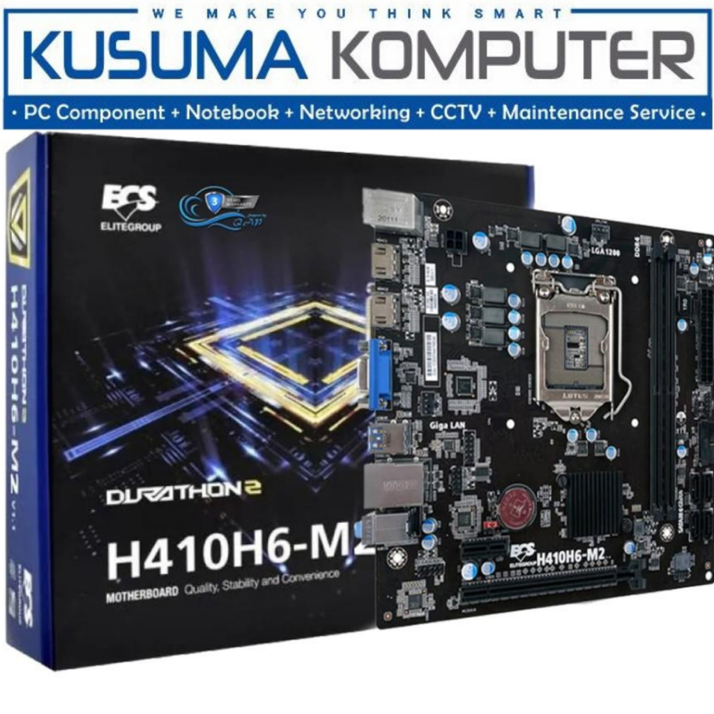 ECS Motherboard H410 H410H6-M2 LGA1200