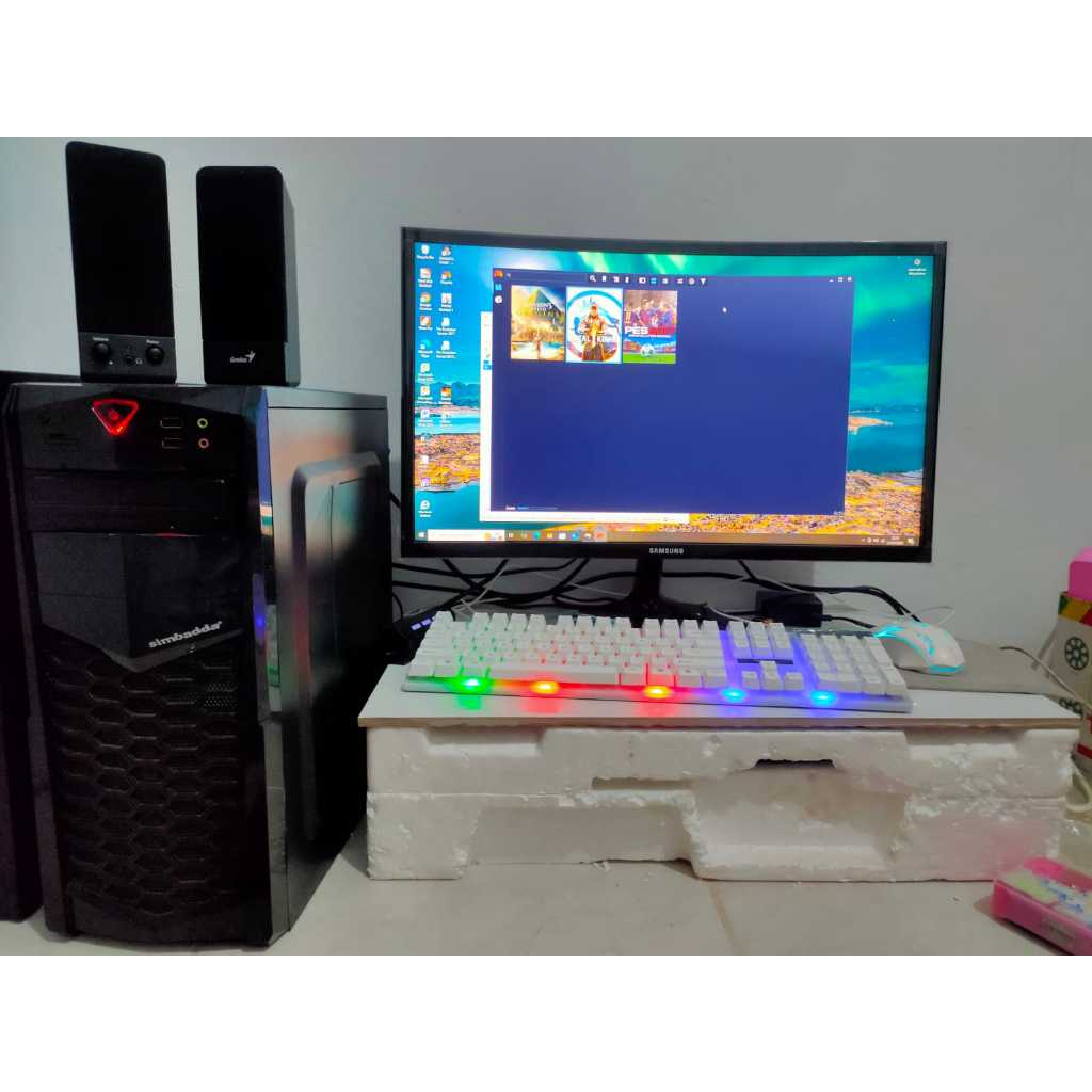 PC GAMING FULLSET I5 4460 + GTX 960 + MONITOR SAMSUNG 24INCH