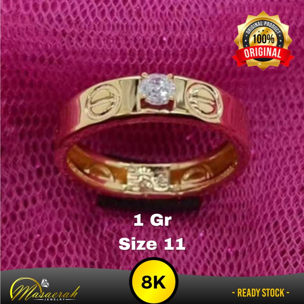 Cincin Emas 8K - 1.05 gr Kadar 375  - 2057