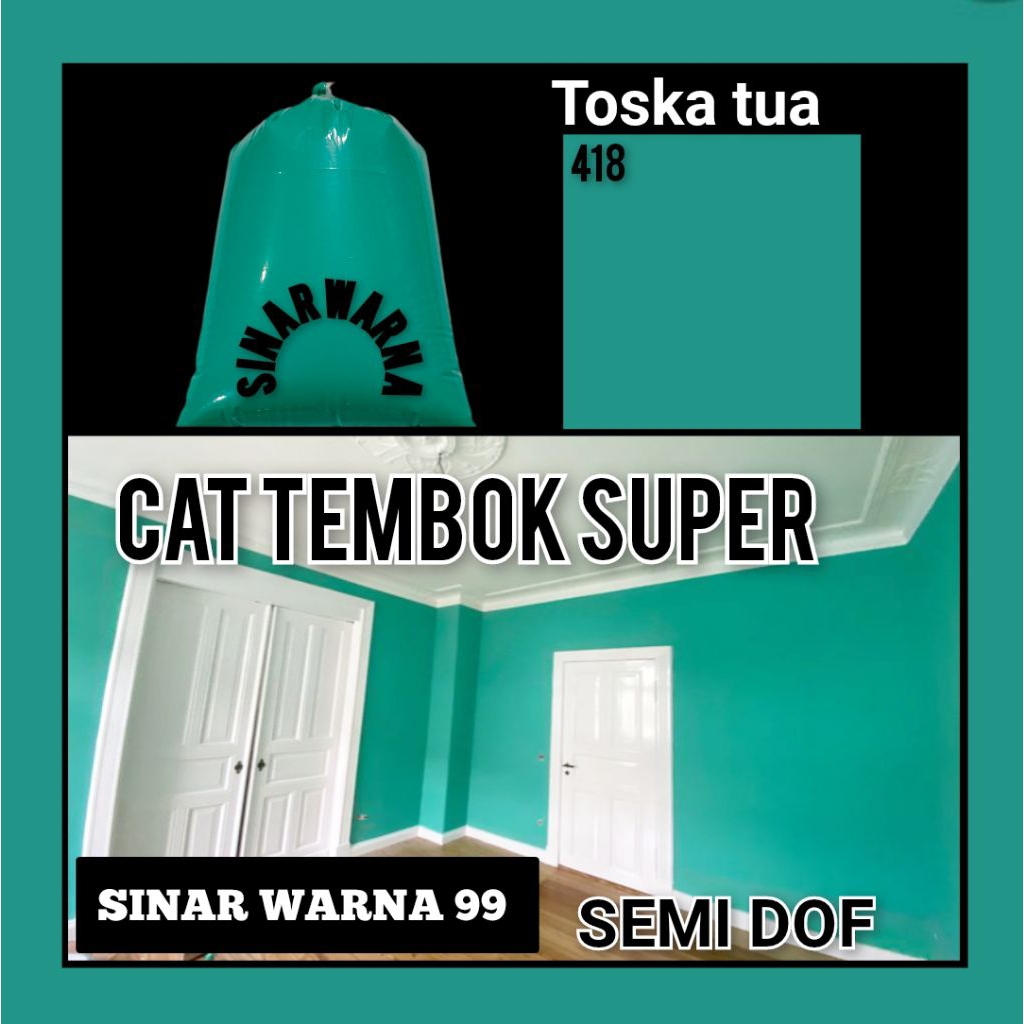 cat tembok warna tosca cat tembok 1 kg cat tembok kiloan cat tembok super
