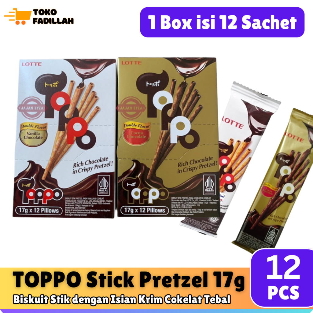 

Lotte Toppo Stick Pretzel 17g Box isi 12 Sachet