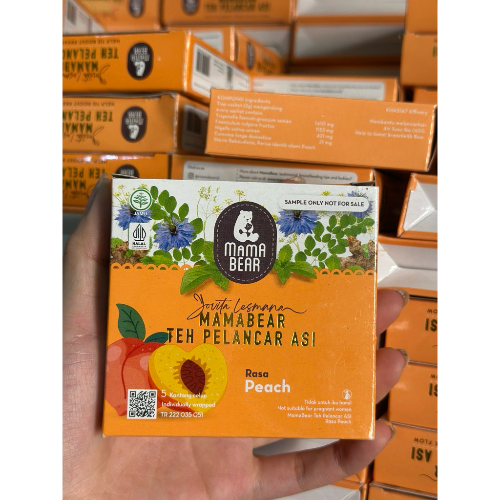 

Sampel Mamabear Teh Peach isi 5 Sachet