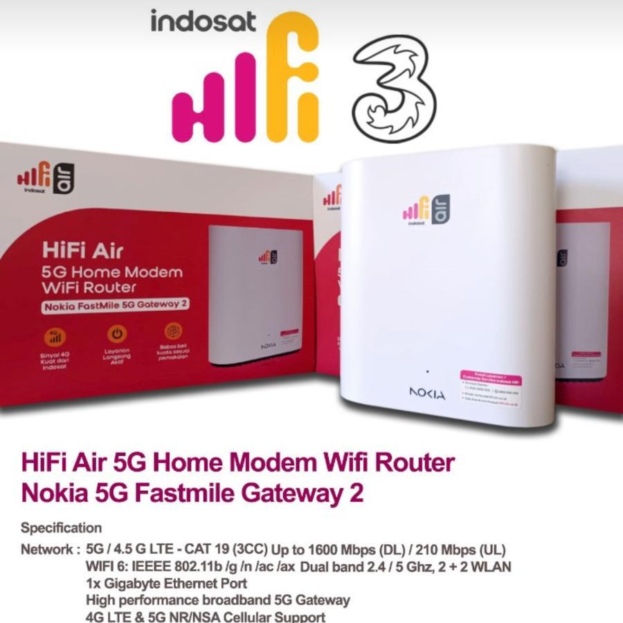Hifi Air 5G Home Modem WiFi Router - Nokia Fastmile 5G Gateway 2