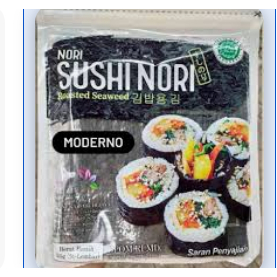

Sushi Nori isi 50 lembar