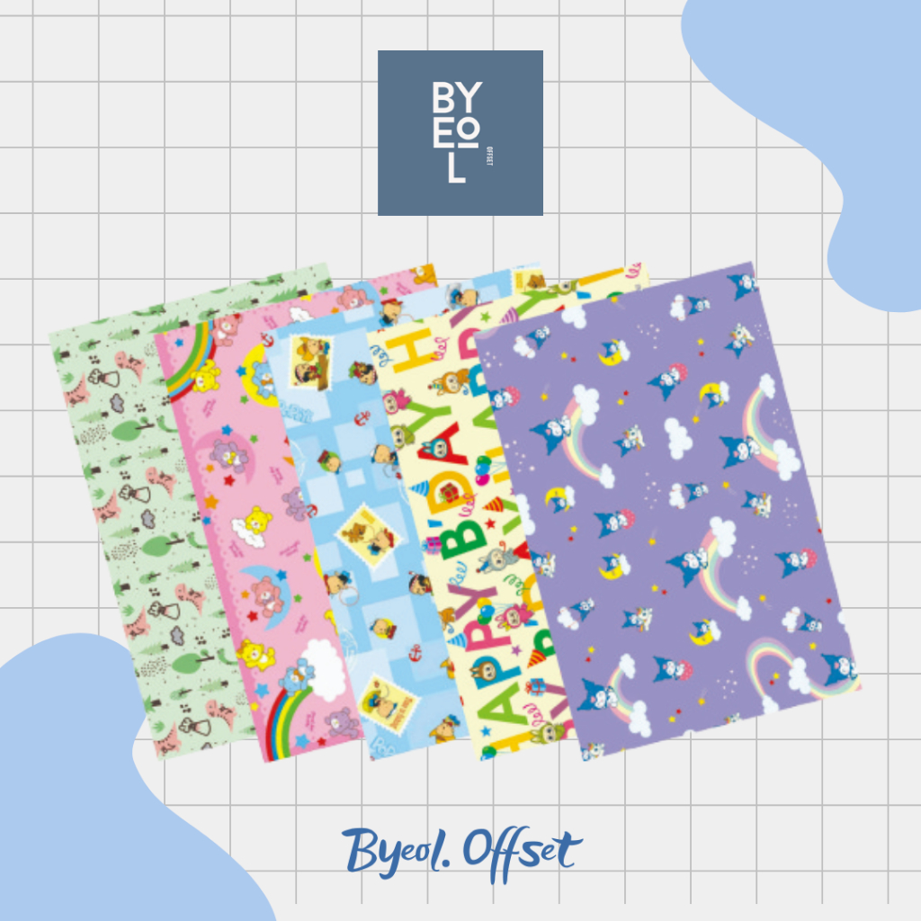 

Kertas Kado BINTANG (1Set isi 10Lmbr) / Kertas kado Motif Karakter Mix Z Cowo & Cewe