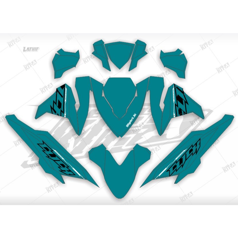 Decal Stiker Motor Vario 150 Vario 125 Liverpool Merah Dekal Sticker Striping Custom Vario 125 New D