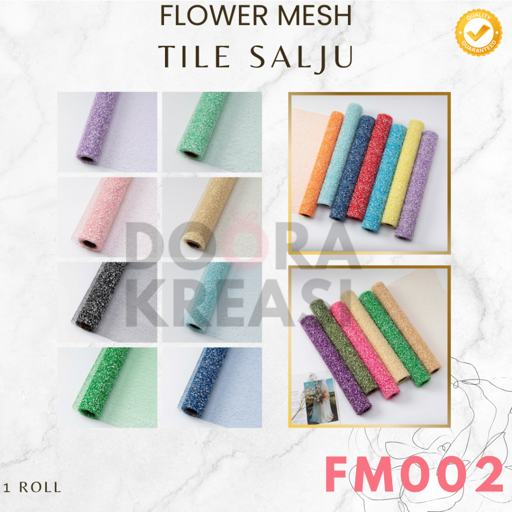 

Flower Wrapping Mesh Polynet / Kain Tile - Snow Mesh Salju