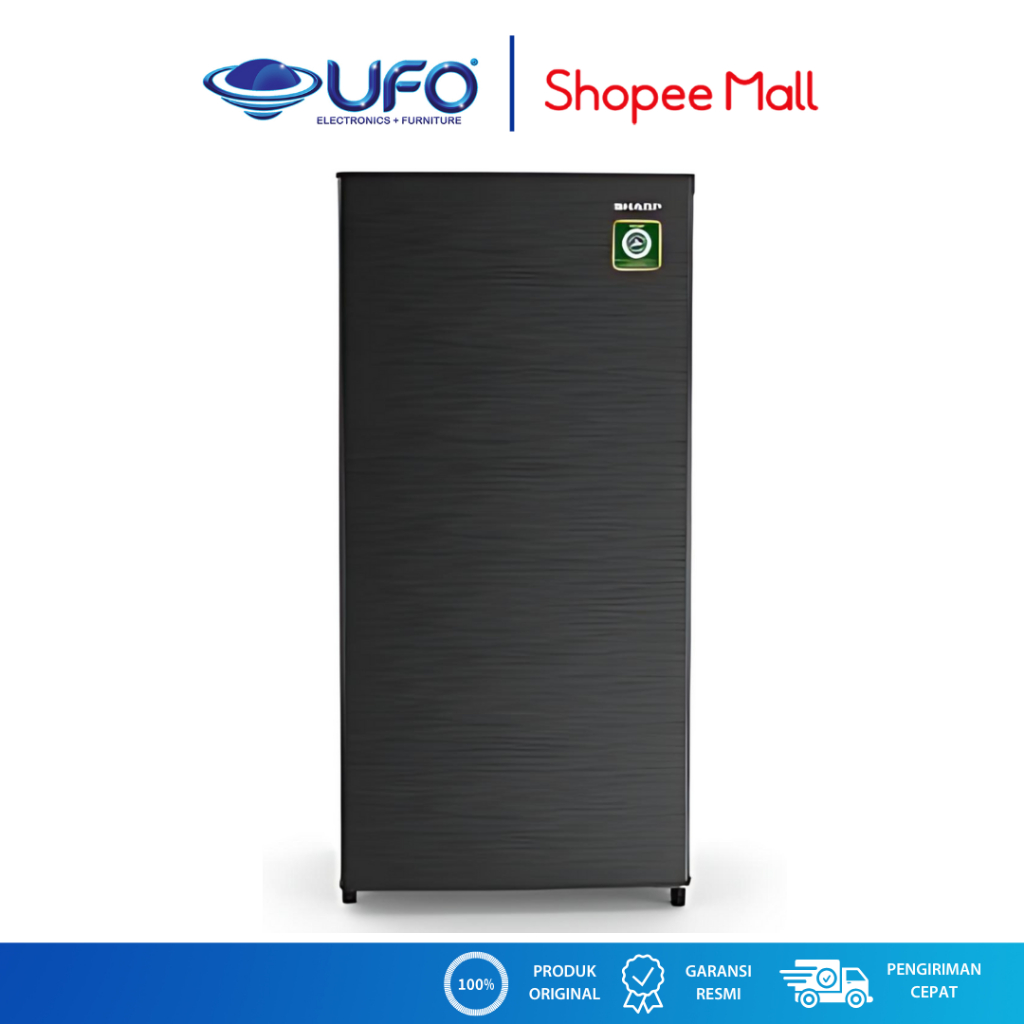 Sharp Kulkas 1 Pintu 166L – SJN182NHS (Large Freezer)