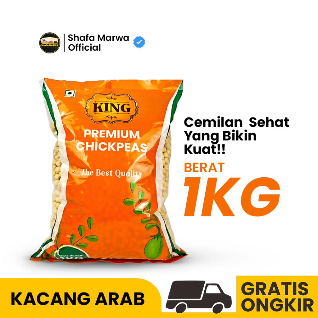 

Kacang Arab 1 Kg | Kacang Arab King Premium Chickpeas | Oleh - oleh Haji dan Umrah Original