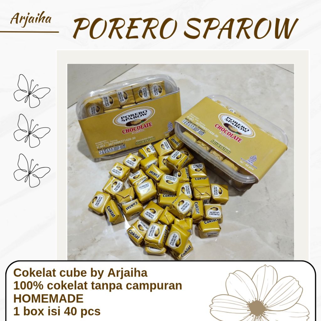 

Cokelat Cube PORERO SPAROW Isi 40 Pcs / Cokelat Kubus / Cokelat 1 Box