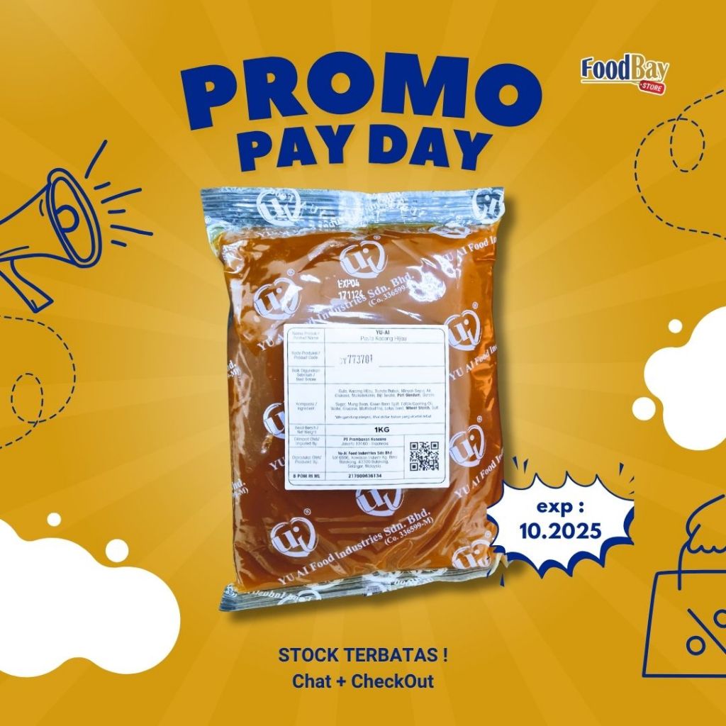 

YU-AI Isian Filling Pasta Kacang Hijau Dauyong 1 Kg