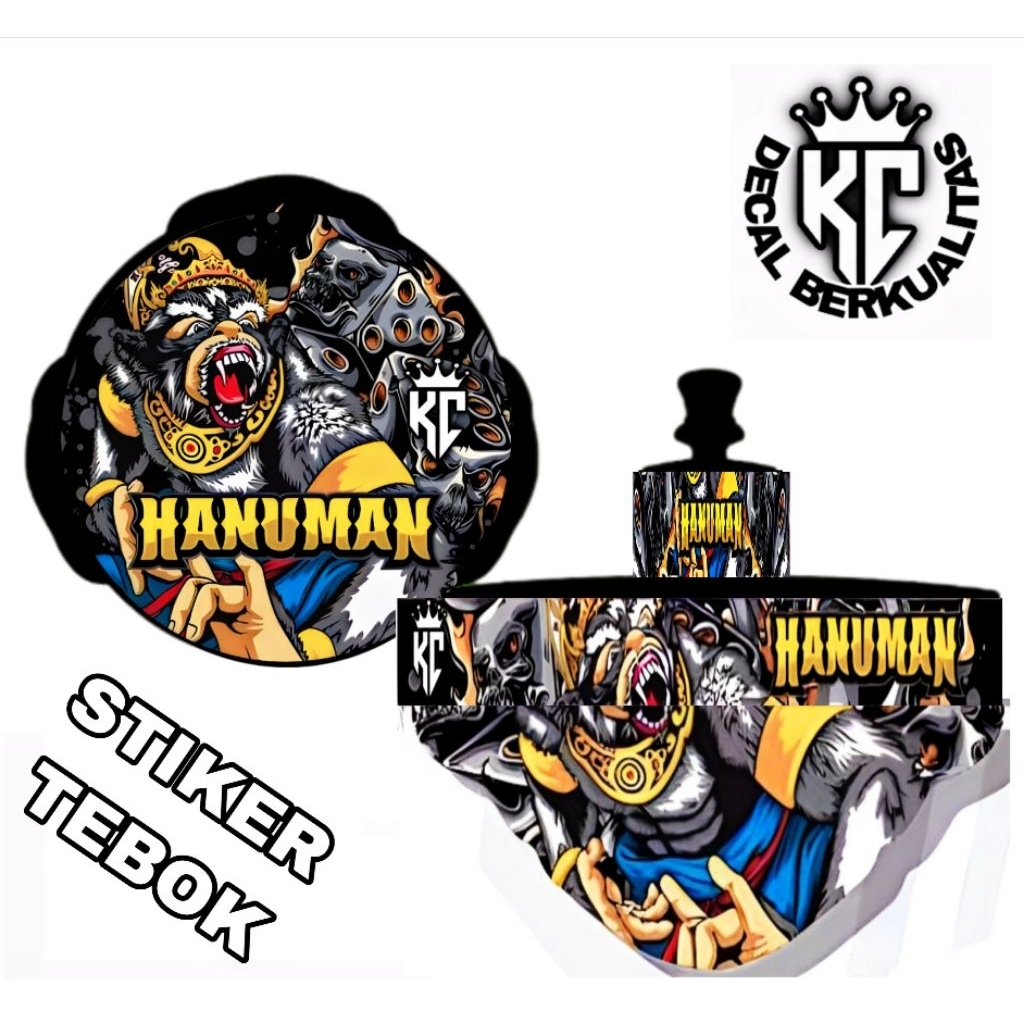 STIKER Sangkar Lovebird Decal Hanuman
