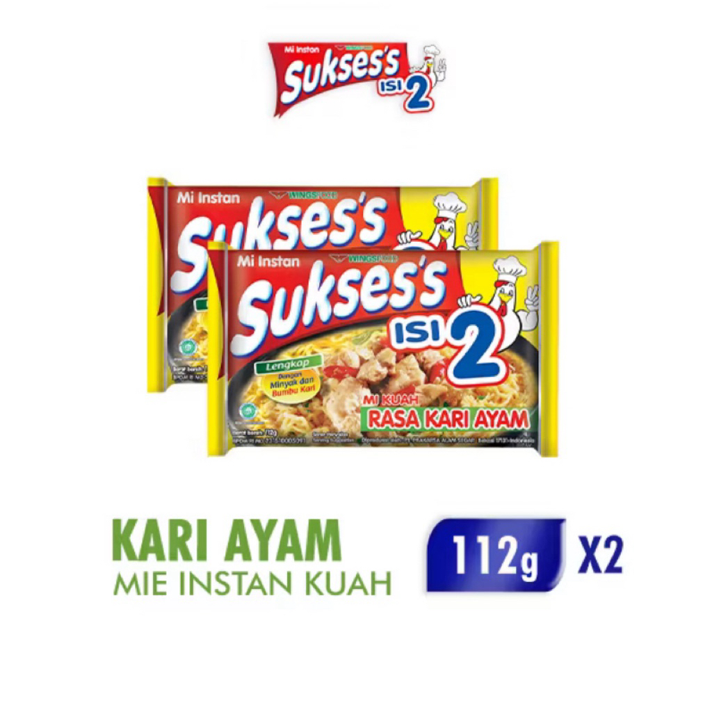

Mie Suksess Kuah Rasa Kari Ayam Isi 2 x 112g – Gurih Kaya Rempah