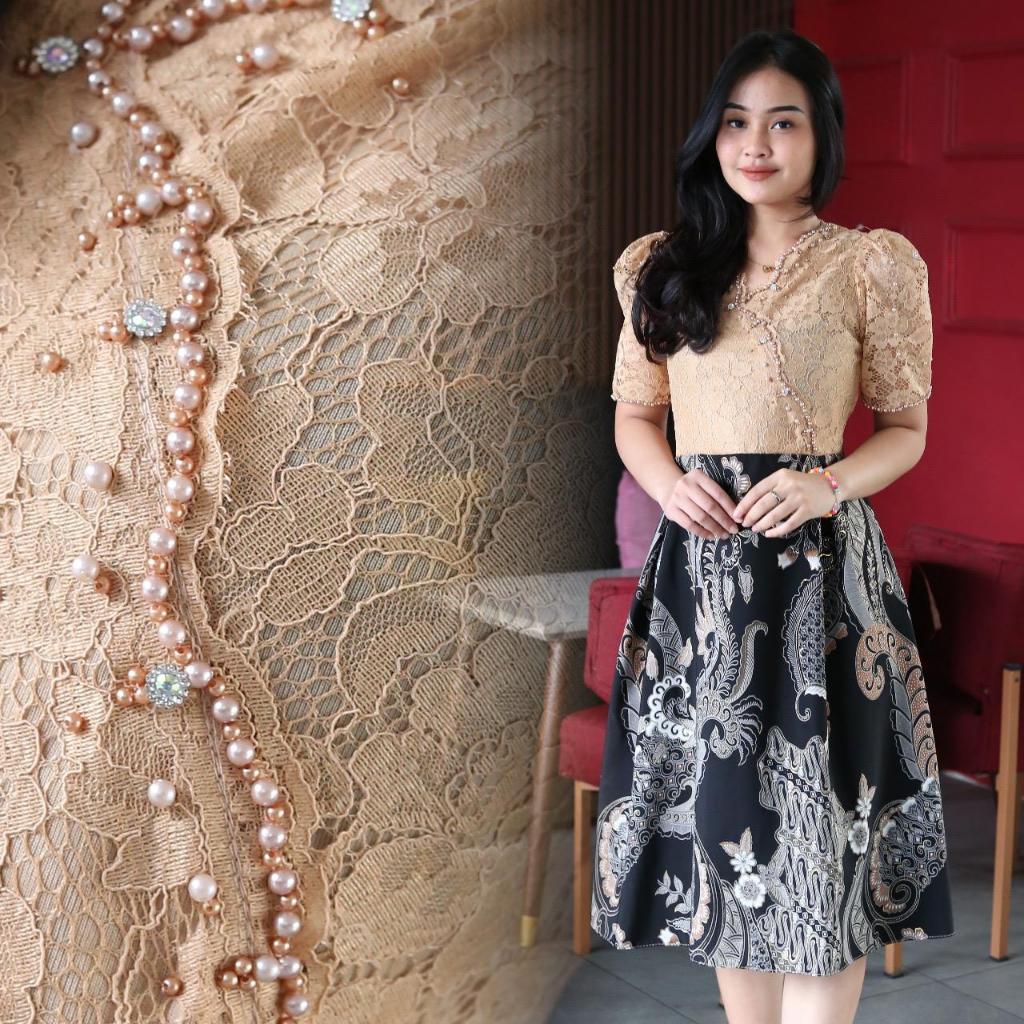 New Dress Pesta Kondangan Dress Natal Dress Gereja Tahun Baru Dress Jumbo