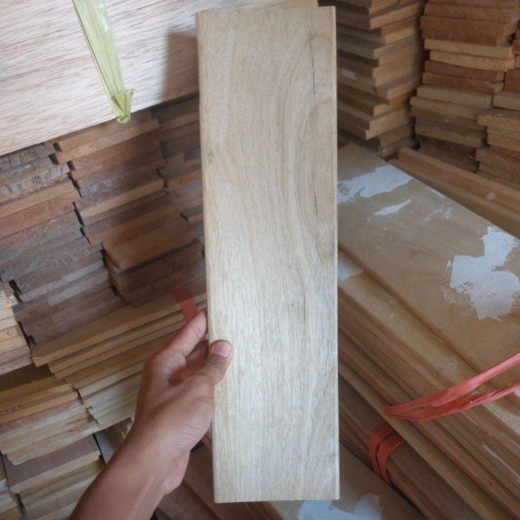 12x38 cm tebal 1 cm papan ambalan FJL rak dinding meja kursi lapis HPL triplek plywood papan kayu ja