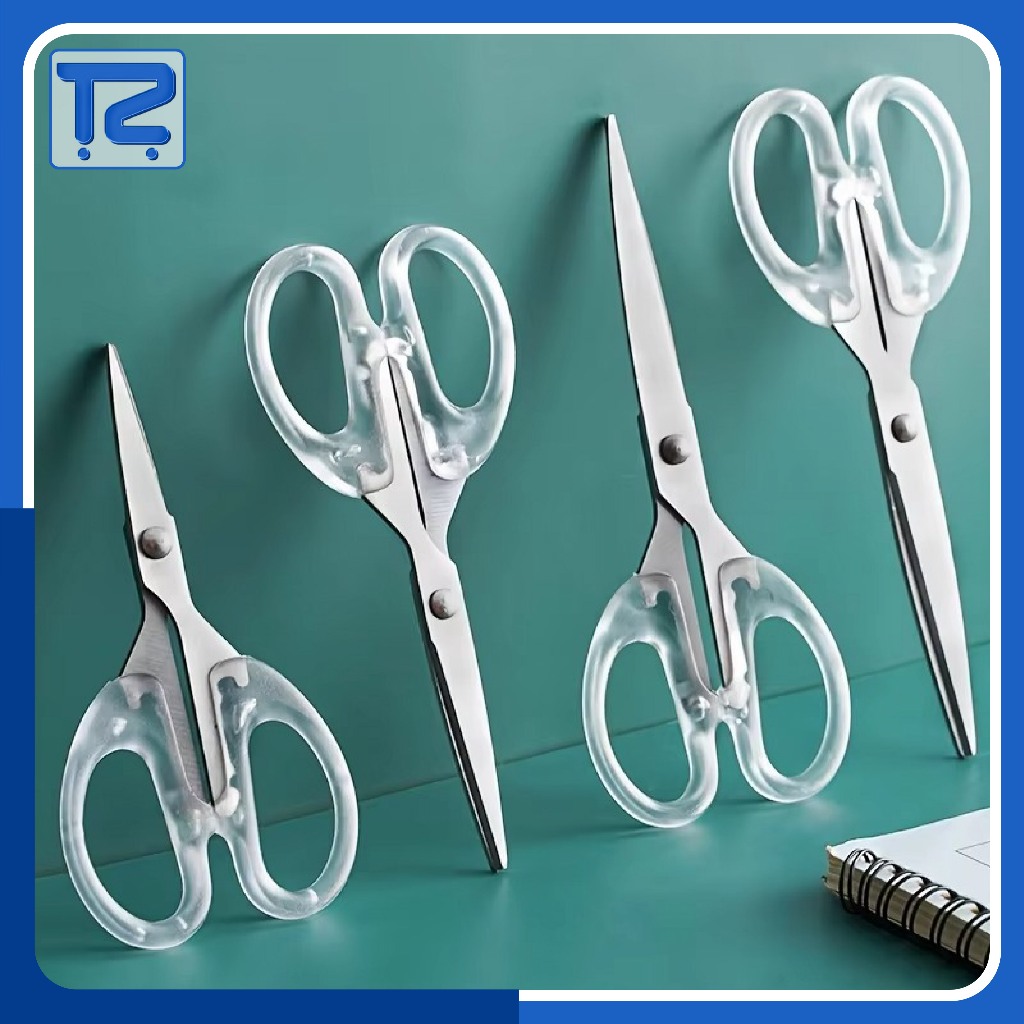 

Gunting Stainless Transparan Gunting Kertas Aesthetic Multipurpose Scissors Scrapbook ATK3015