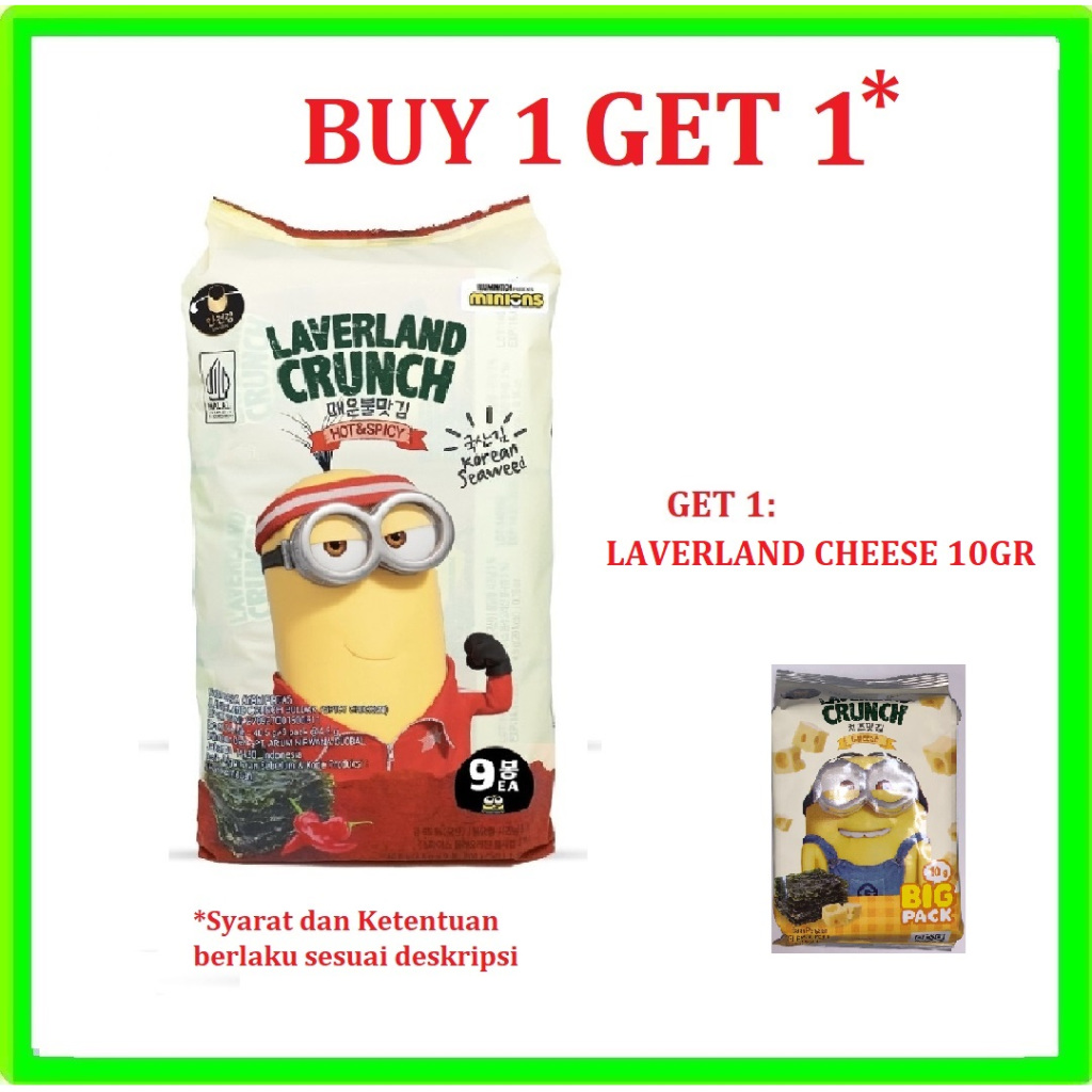 

LAVERLAND Crispy Seaweed Snack HOT & SPICY BULDAK