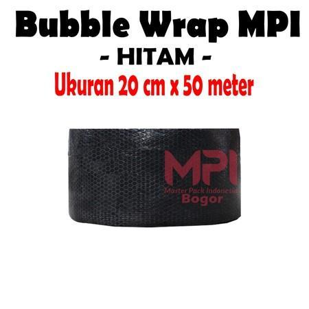 

Bubble Wrap MPI 3KG Hitam 20 cm x 50 meter / Bubble Kebutuhan Packing