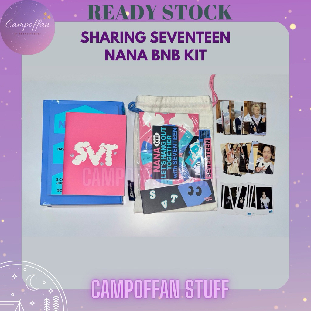[READY] SEVENTEEN NANA BNB KIT • PHOTOBOOK RECEIPE BOOK SELFIE BOOK POCH GAME STICKER PHOTO CRAD SCO