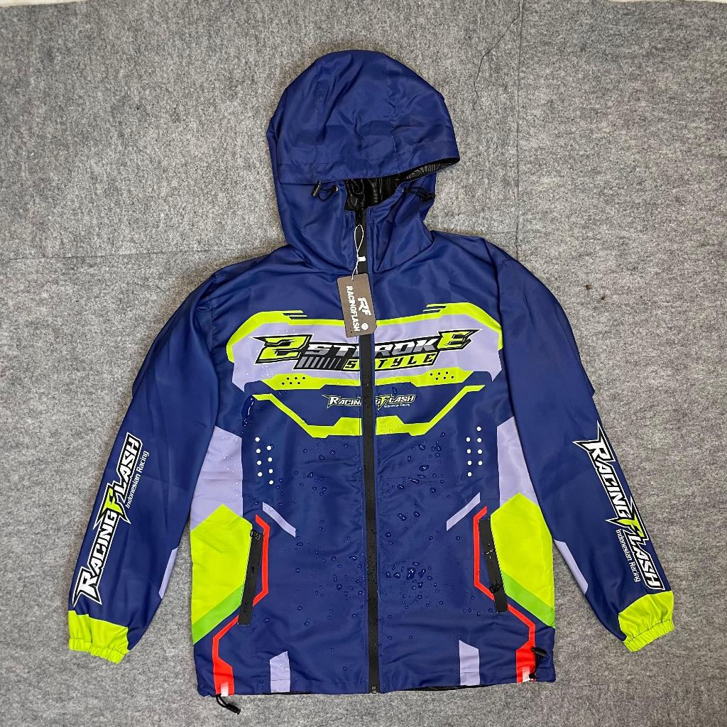 JAKET RACING FLASH BAHAN PARASUT/JAKET RACING PARASUT