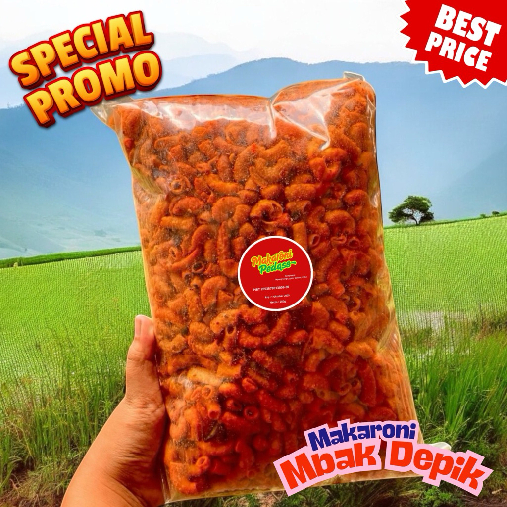 

Makaroni Pedas Level 10 – 250g Rasa Surabaya Autentik