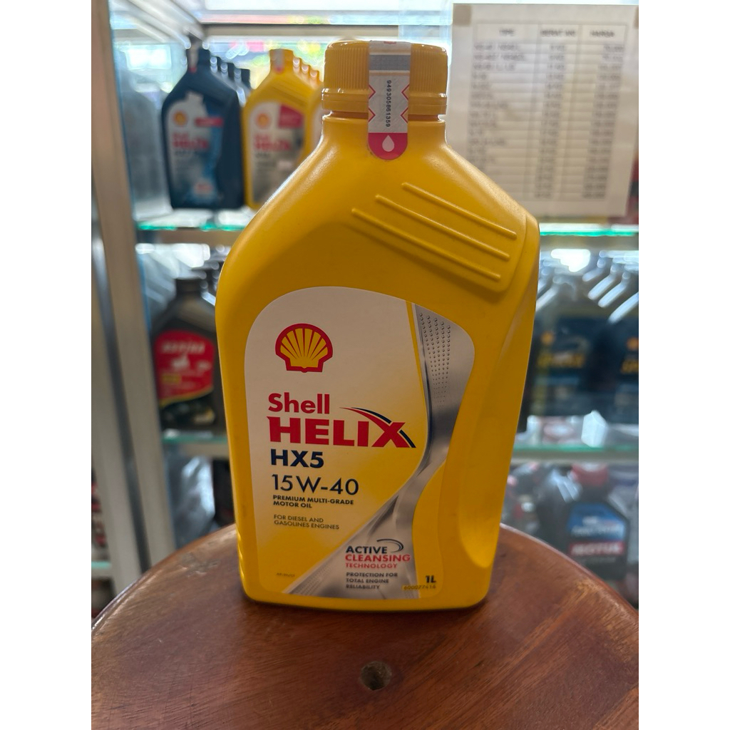 Oli Mesin Shell Helix HX-5 15W-40 1Liter - Oli Mobil Bensin & Diesel
