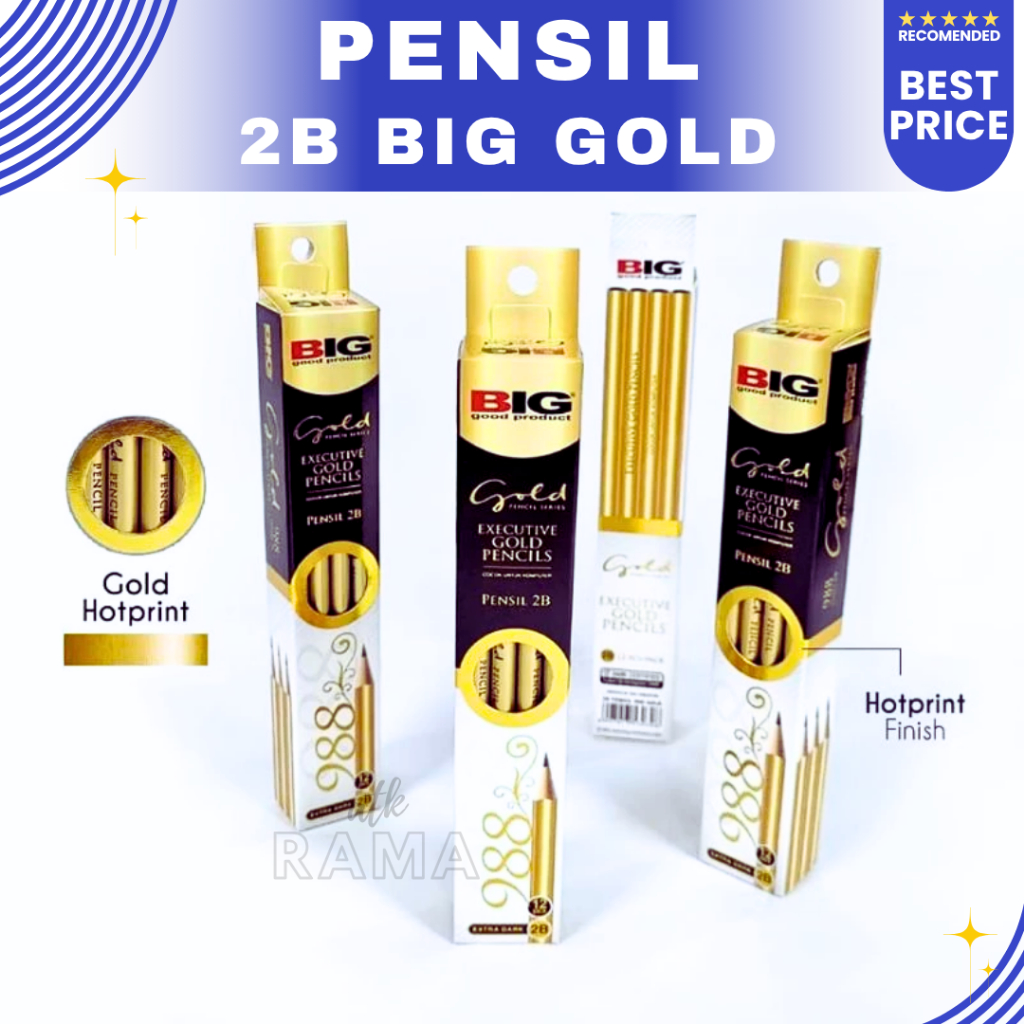 

BIG Pensil 2B | Pensil Kayu 2B Big Gold / Pensil Big Gold