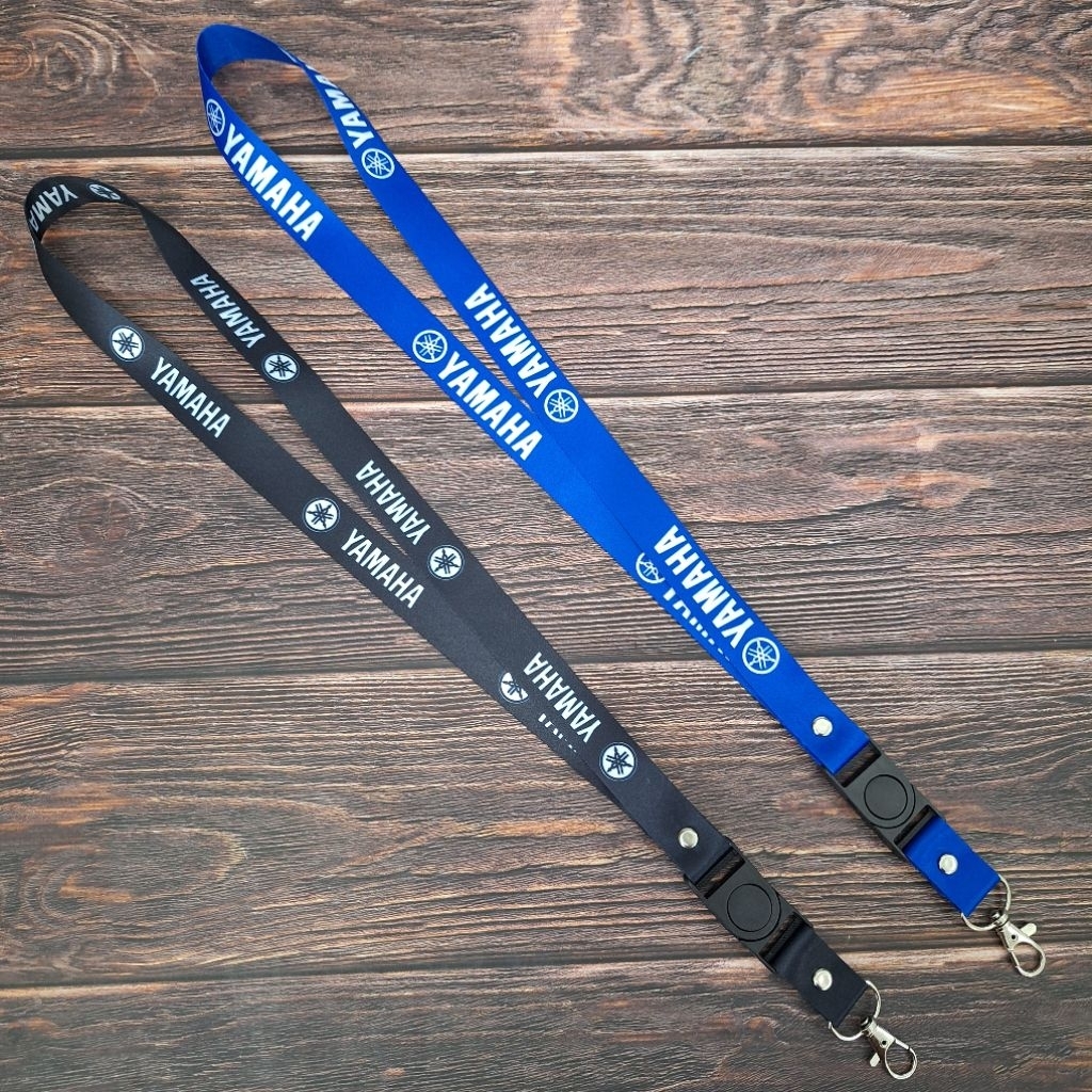 

TALI ID CARD LANYARD YAMAHA (2 variasi warna BIRU dan HITAM) + HOLDER (BISA SATUAN) READY STOK