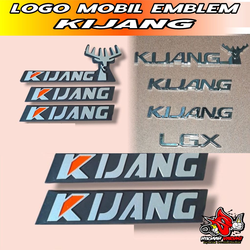 Emblem Logo Kijang Samping Spakbor untuk Mobil Kijang Kapsul emblem logo mobil tulisan kepala kijang