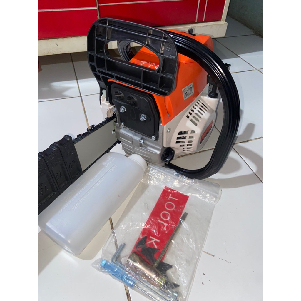 Chainsaw Senso mini 20 inchi 52cc Lengkap