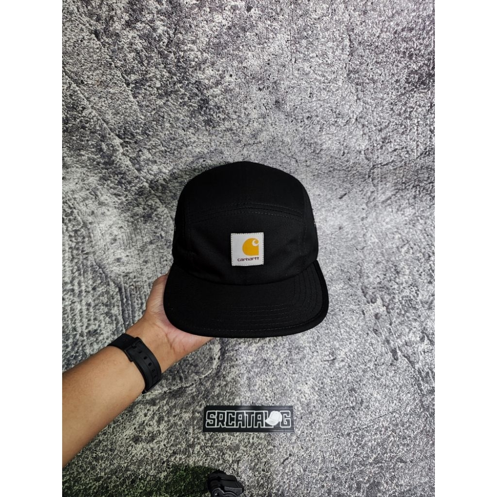 TOPI CARHARTT FIVE PANEL BLACK