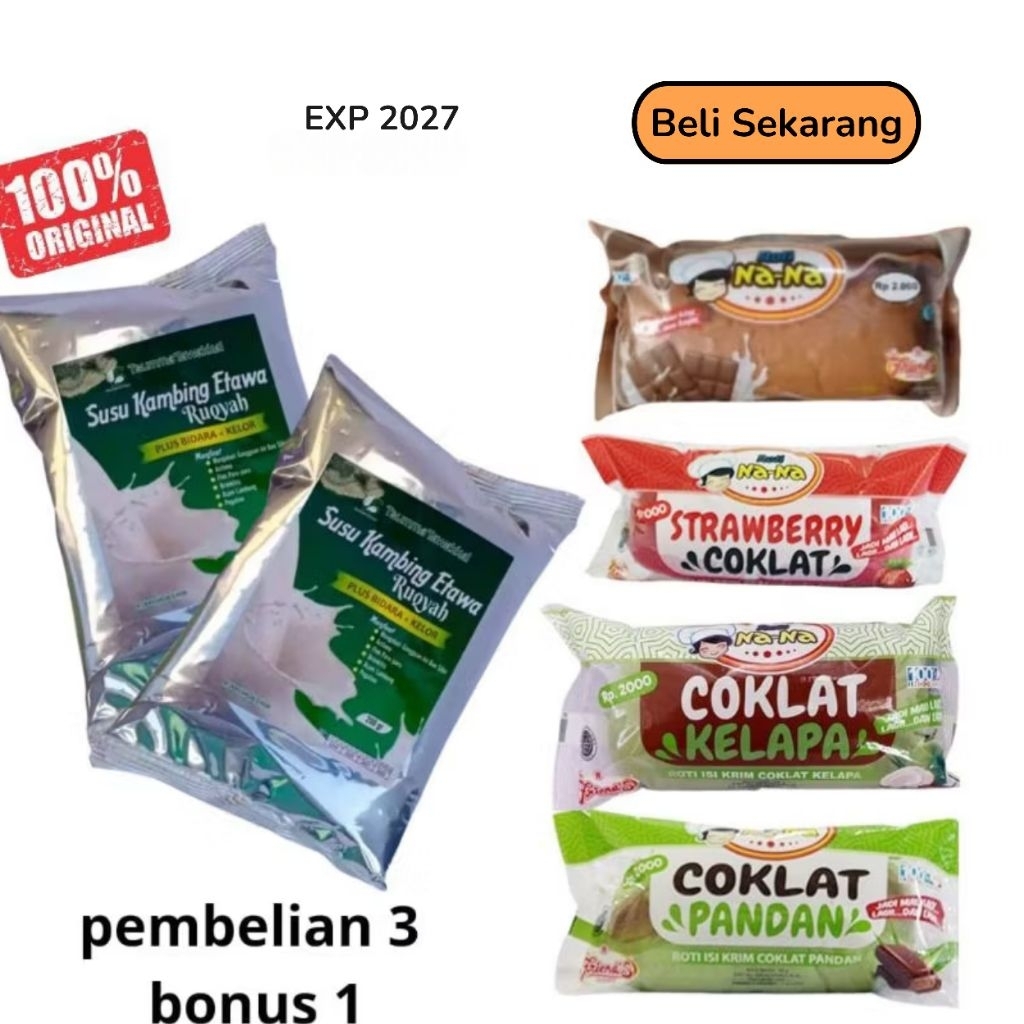 

Susu kambing etawa dengan campuran bidara dan daun kelor