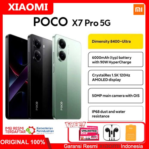 Xiaomi Poco X7 Pro 5G Ram 12GB/512GB Garansi Resmi