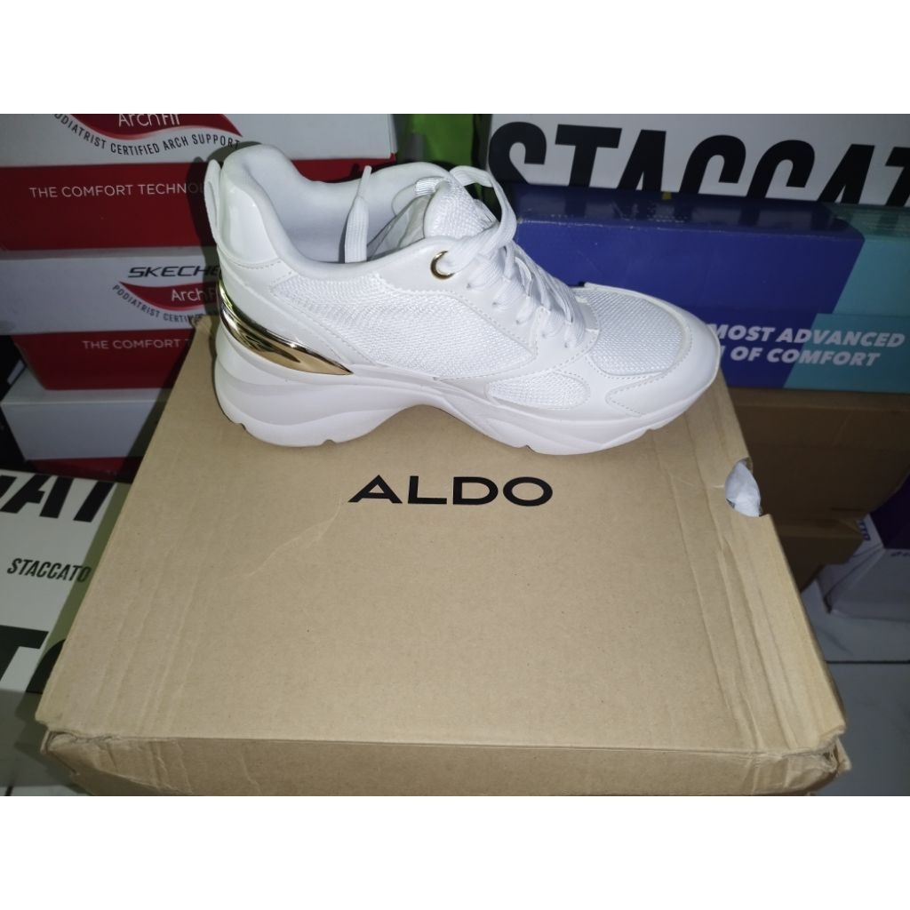 ALDO BREJOS-100 WEDGES WHITE