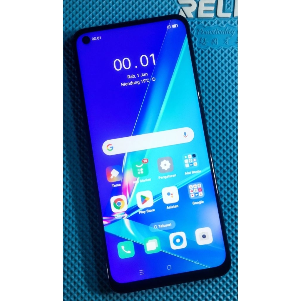 LAYAR LCD TOUCHSCREEN FRAME OPPO A92 ORI COPOTAN SECOND