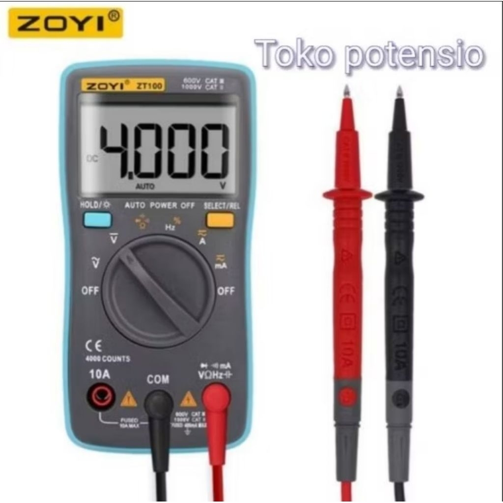 MULTI TESTER/AVOMETER ZOYI ZT100 DIGITAL