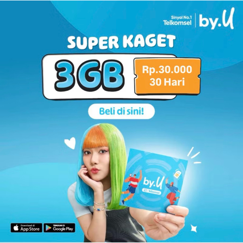 KARTU PERDANA BYU TELKOMSEL MURAH