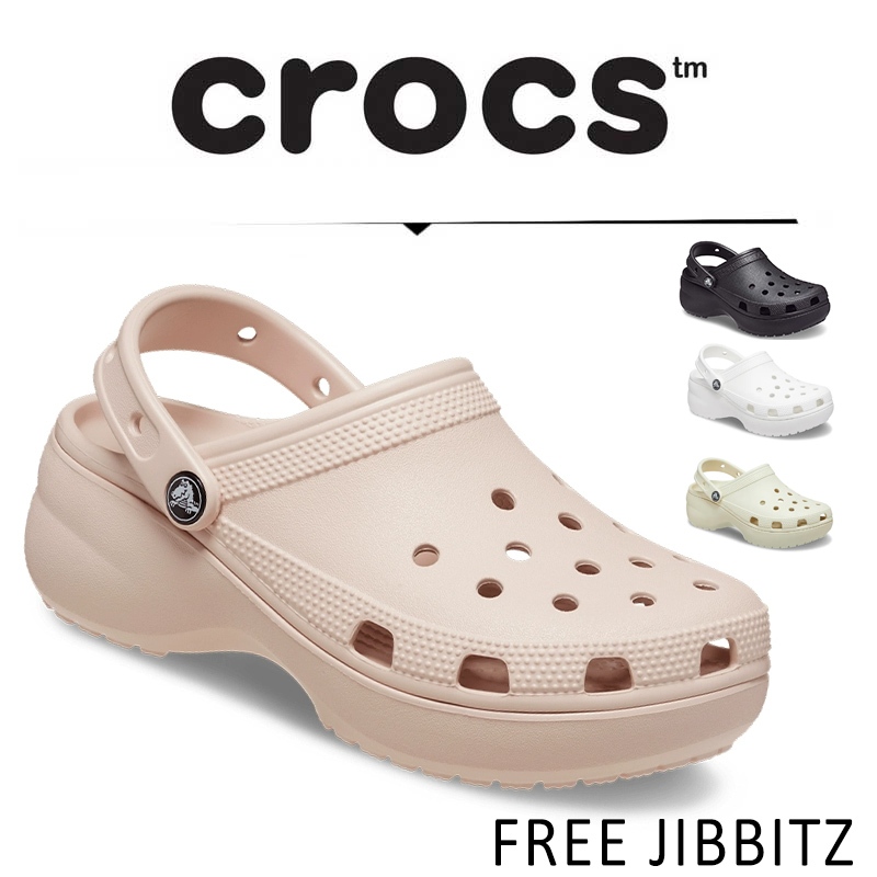 100% ORIGINAL CROCS UNISEX CLASSIC PLATFORM CLOG Sandal Crocs Wanita Classic Clog
