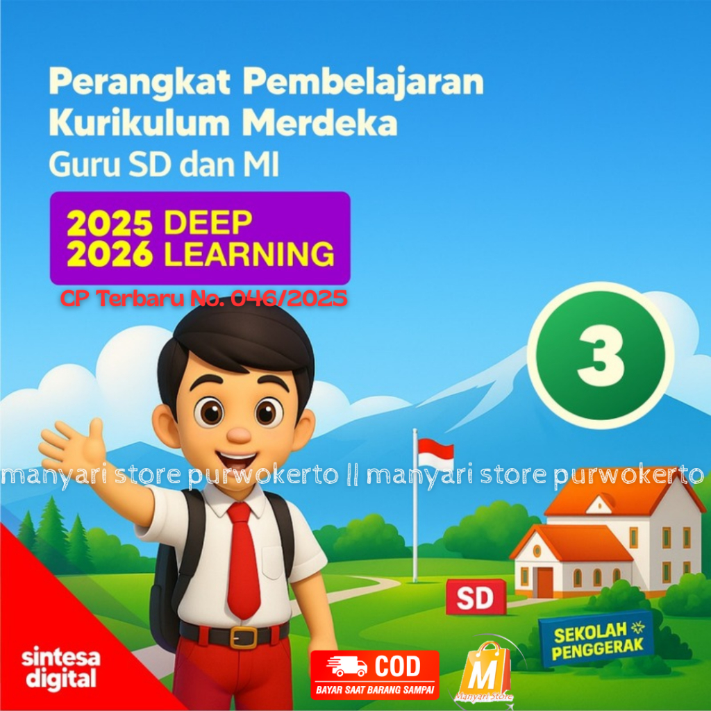 FLASHDISK DAN CD MODUL AJAR KUMER DEEP LEARNING CP TERBARU 046/2025 SD KELAS 3, ISI 2 SEMESTER LENGK