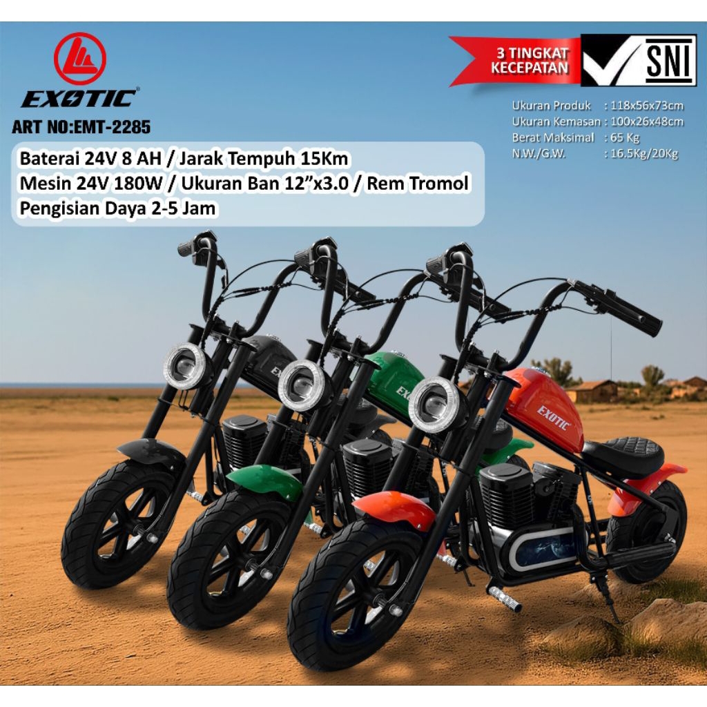 MAINAN MOTOR AKI ANAK HARLEY