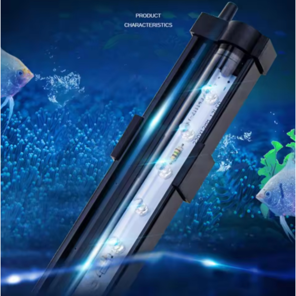 Lampu Gelembung Aerator Air Stone LED Ganti Warna Aquarium