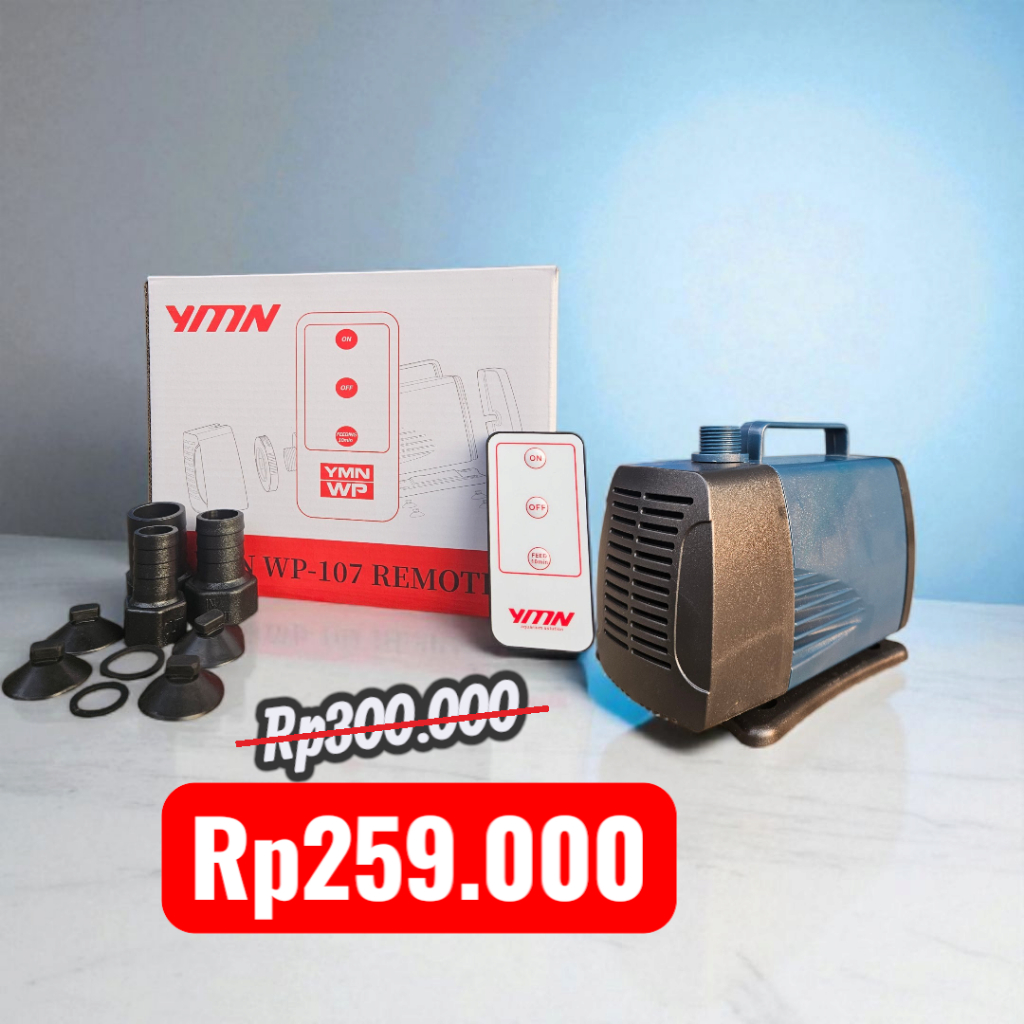 Mesin Pompa Celup Remote Control 5000Liter Aquarium Kolam Koi Hidroponik