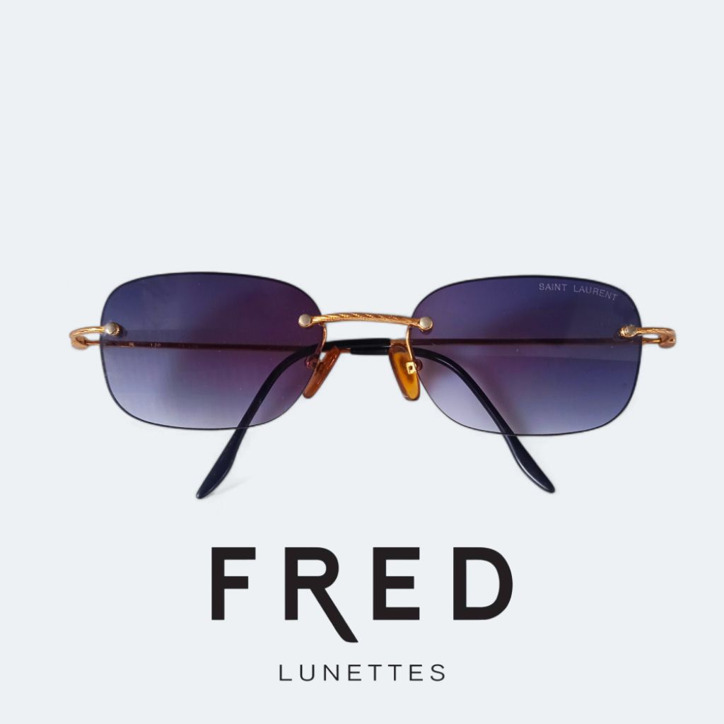 Kacamata second branded Fred frameless rimless made in france