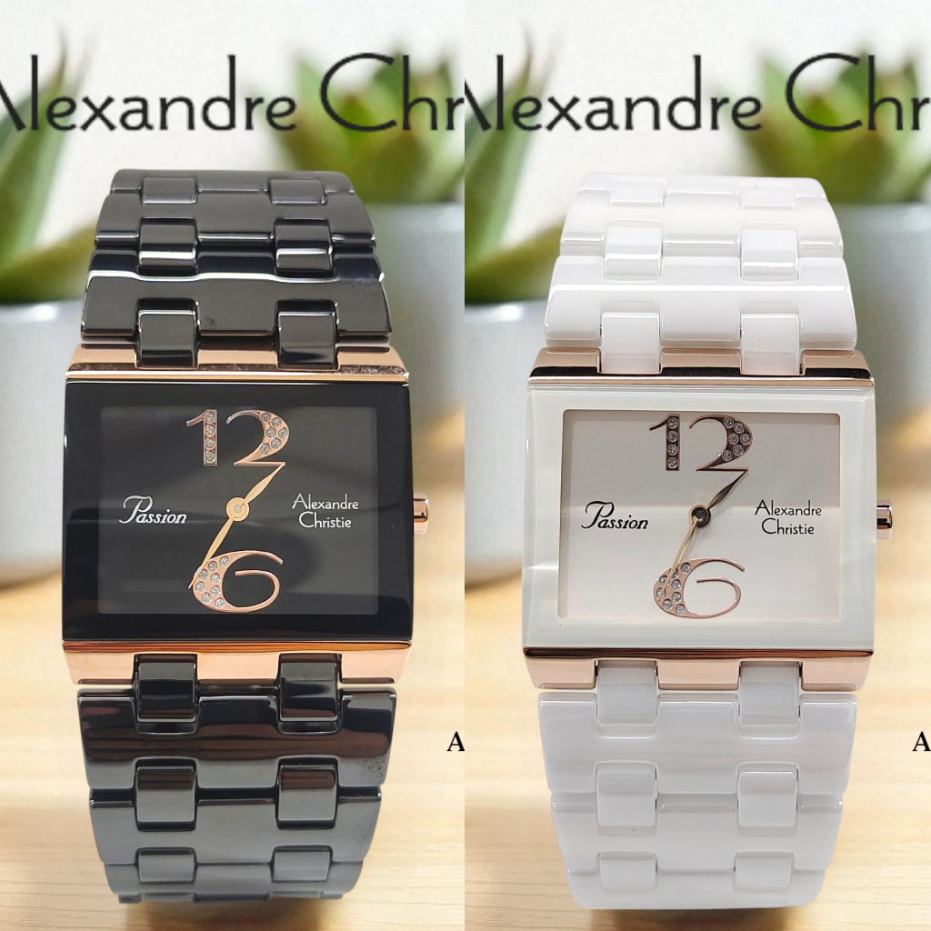 Jam Wanita Keramik Alexandre Christie AC2881 AC 2881 Original Garansi Resmi