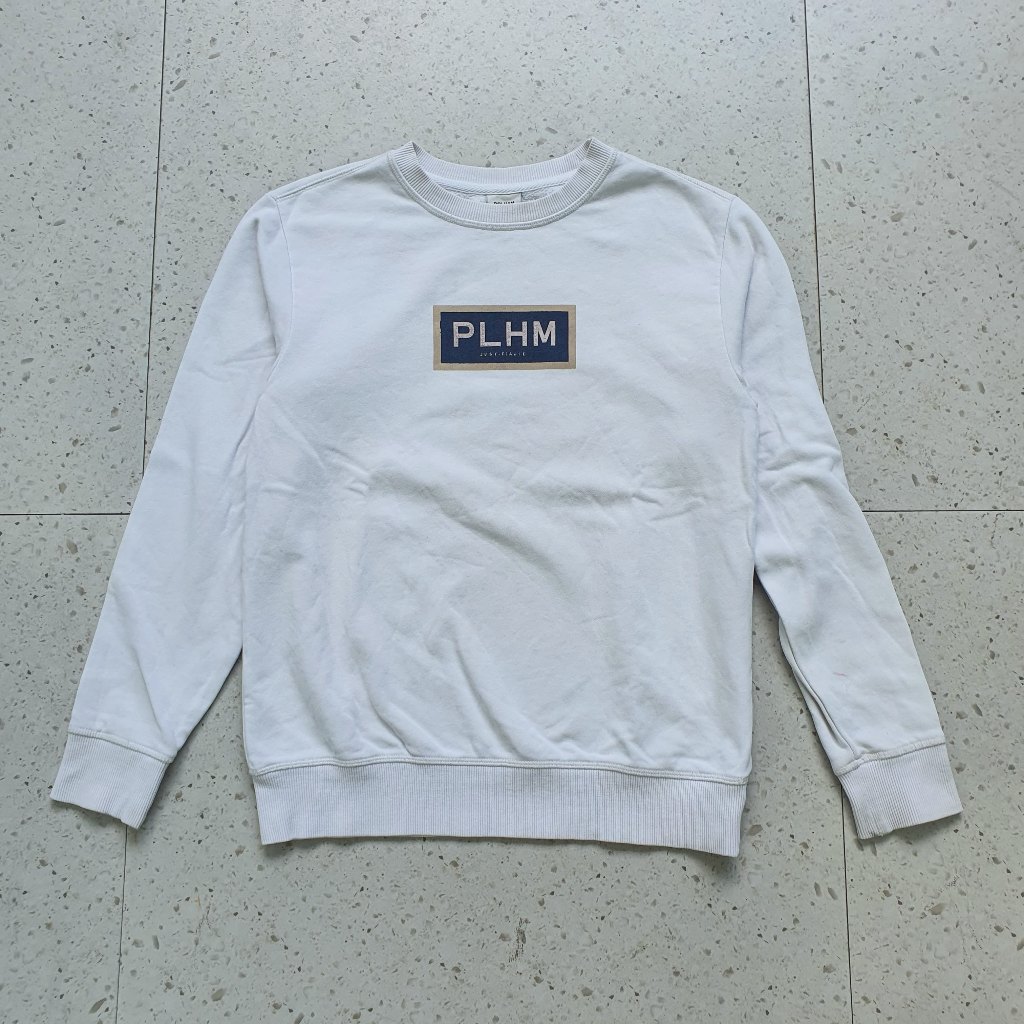 Baju Kaos Sweater Polham / Size S - LD 47 cm / Bekas - Second - Preloved