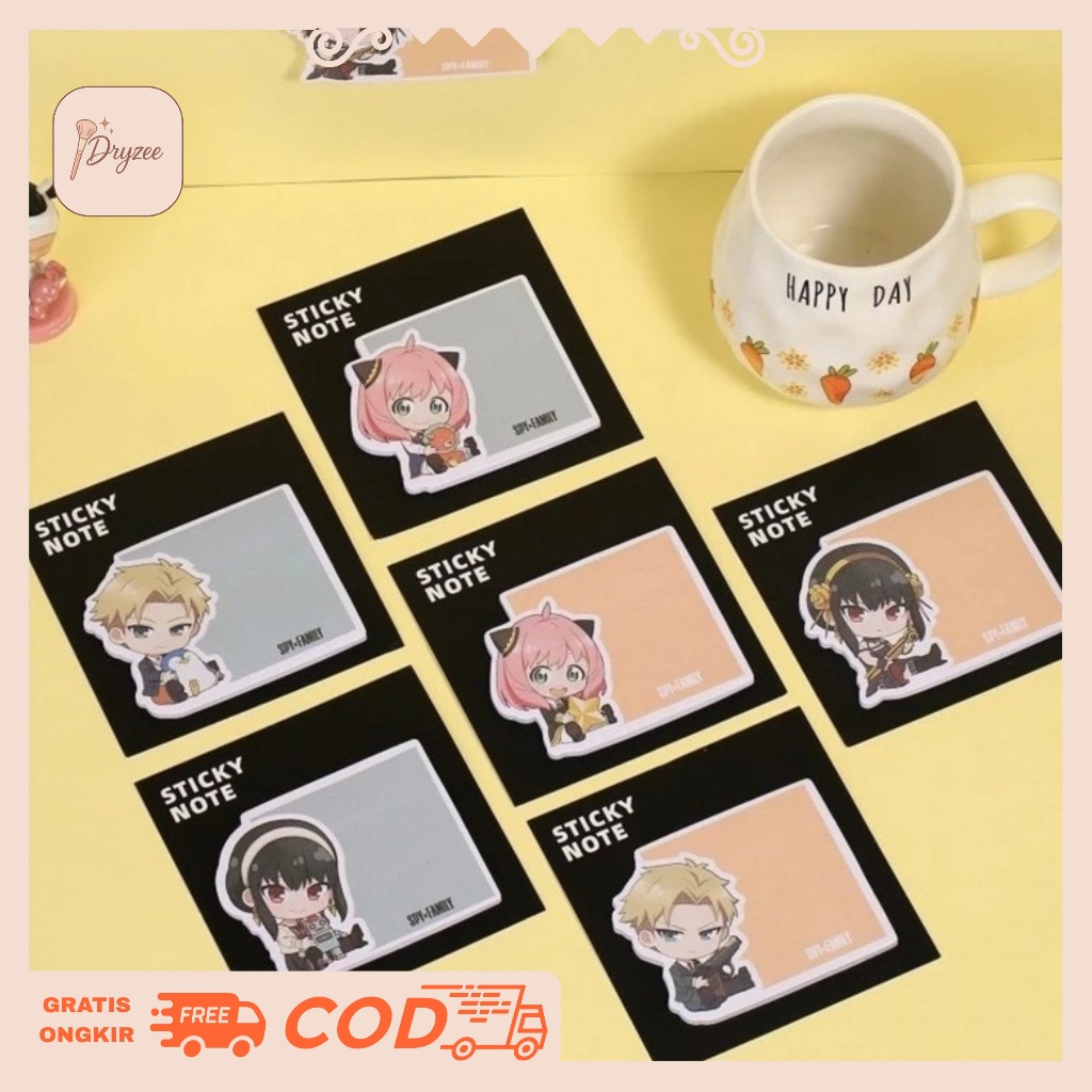 

Sticky Note Anime Spy X Family Memo Sticky Note Anya