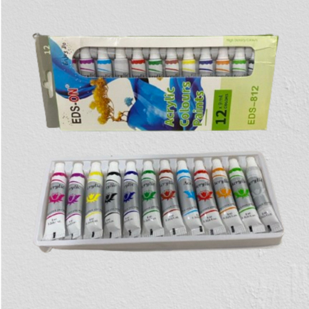 

Cat Acrylic / Cat Akrilik EDS-ON 9 ml 1 Set 12 Warna